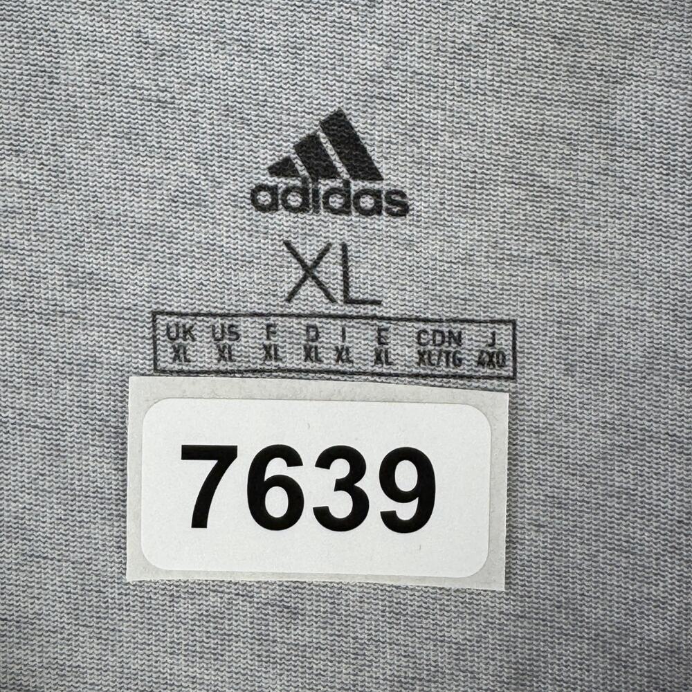 Adidas Grey Essentials Aeroready Graphic Logo Performance Hoodie Size XL - Picture 13 of 13